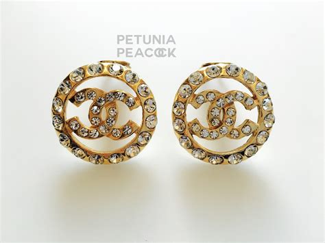 chanel sparkly earrings|chanel earrings online shop.